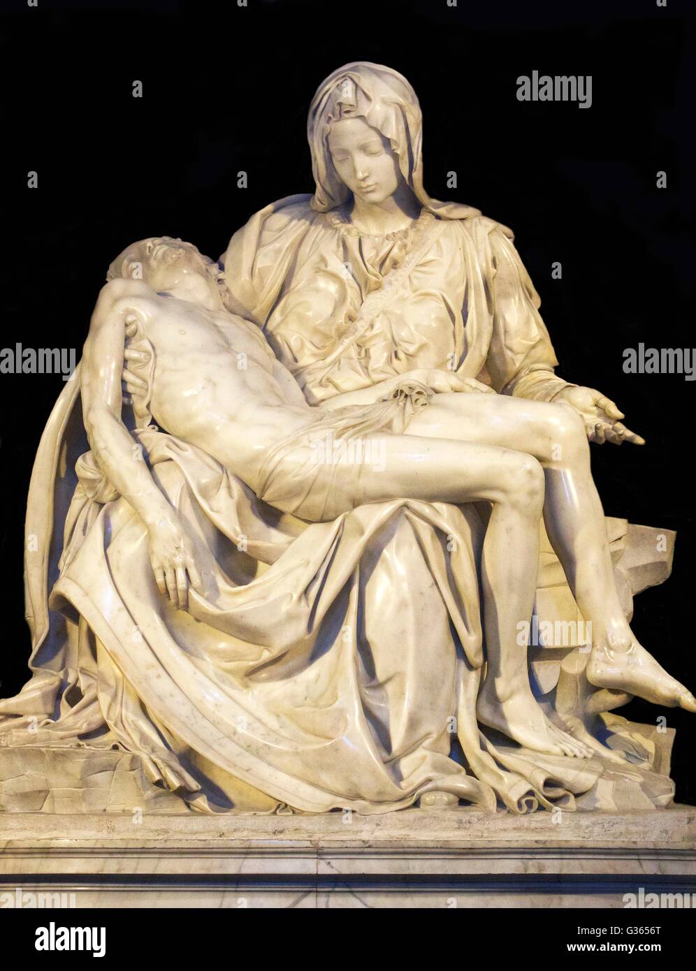 La Pietà de Michel-Ange,, 1499, la cathédrale St Pierre, Vatican, Rome,  Italie, Europe Photo Stock - Alamy