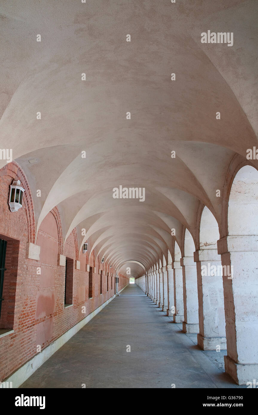 Arcade. Aranjuez, Madrid, province de l'Espagne. Banque D'Images