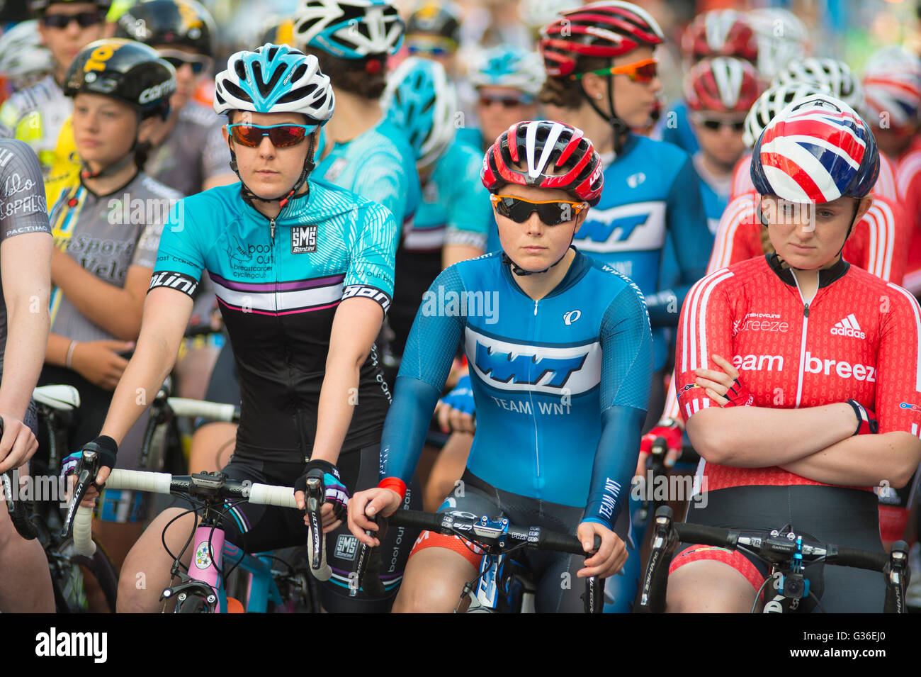 Croydon, 7 juin 2016. Womens Fitness Matrice Ronde 5 GP sur un circuit fermé dans la rue centrale de Croydon. Banque D'Images