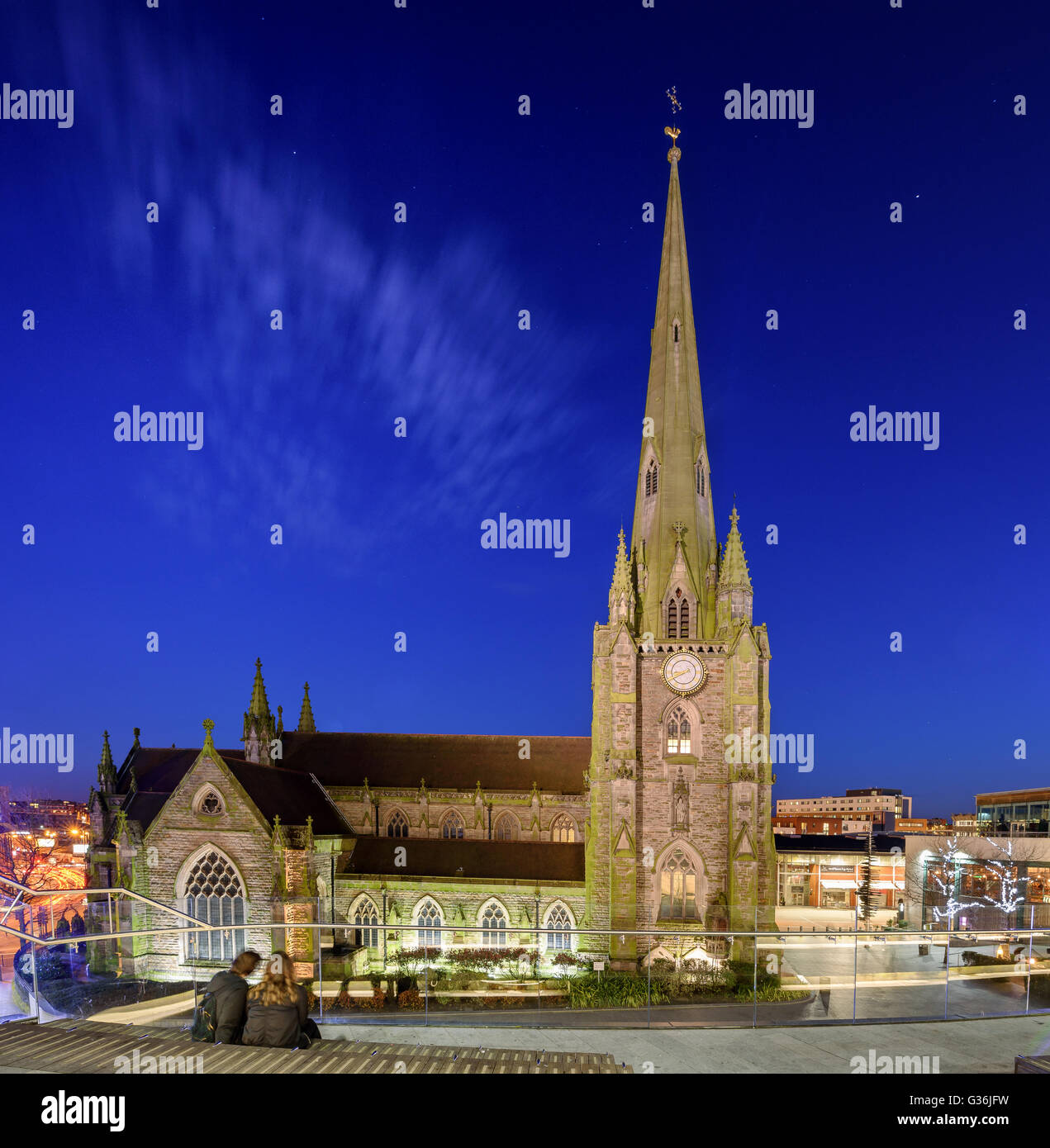 L'église de St Martin dans le Bull Ring à Birmingham, Angleterre est une église paroissiale de l'église de Birmingham Banque D'Images