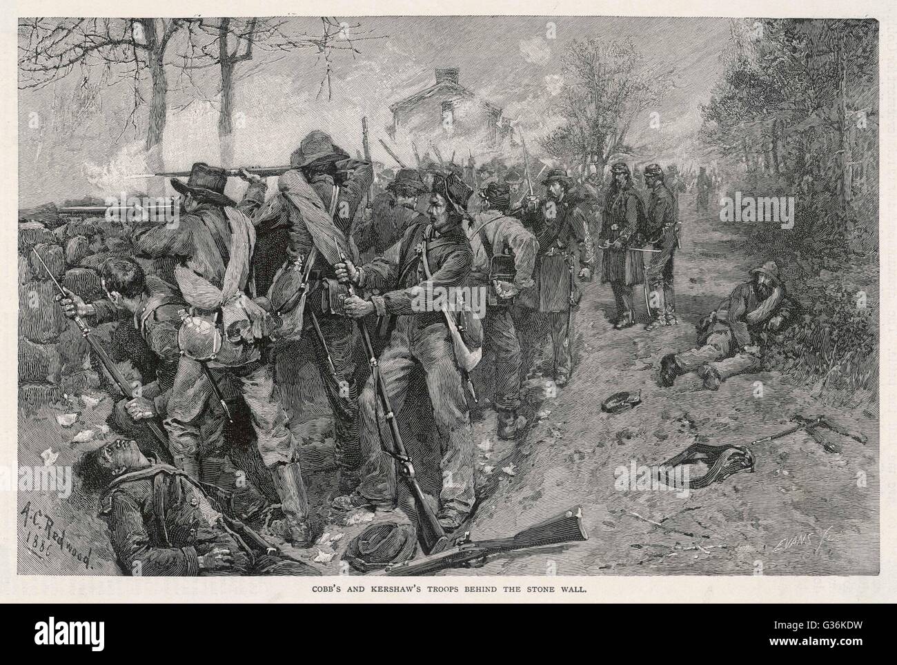 La guerre civile américaine Banque D'Images