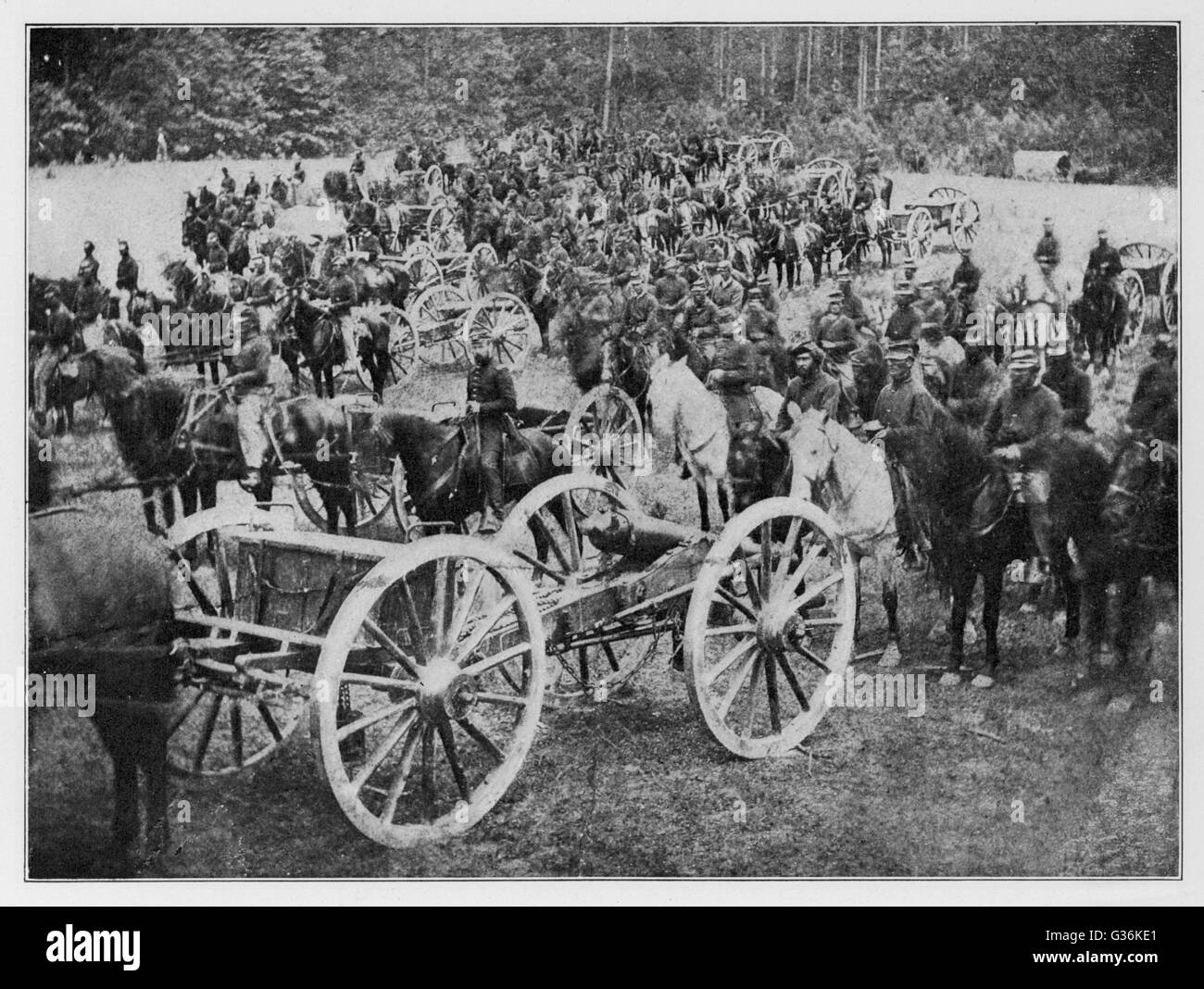 La guerre civile américaine Banque D'Images
