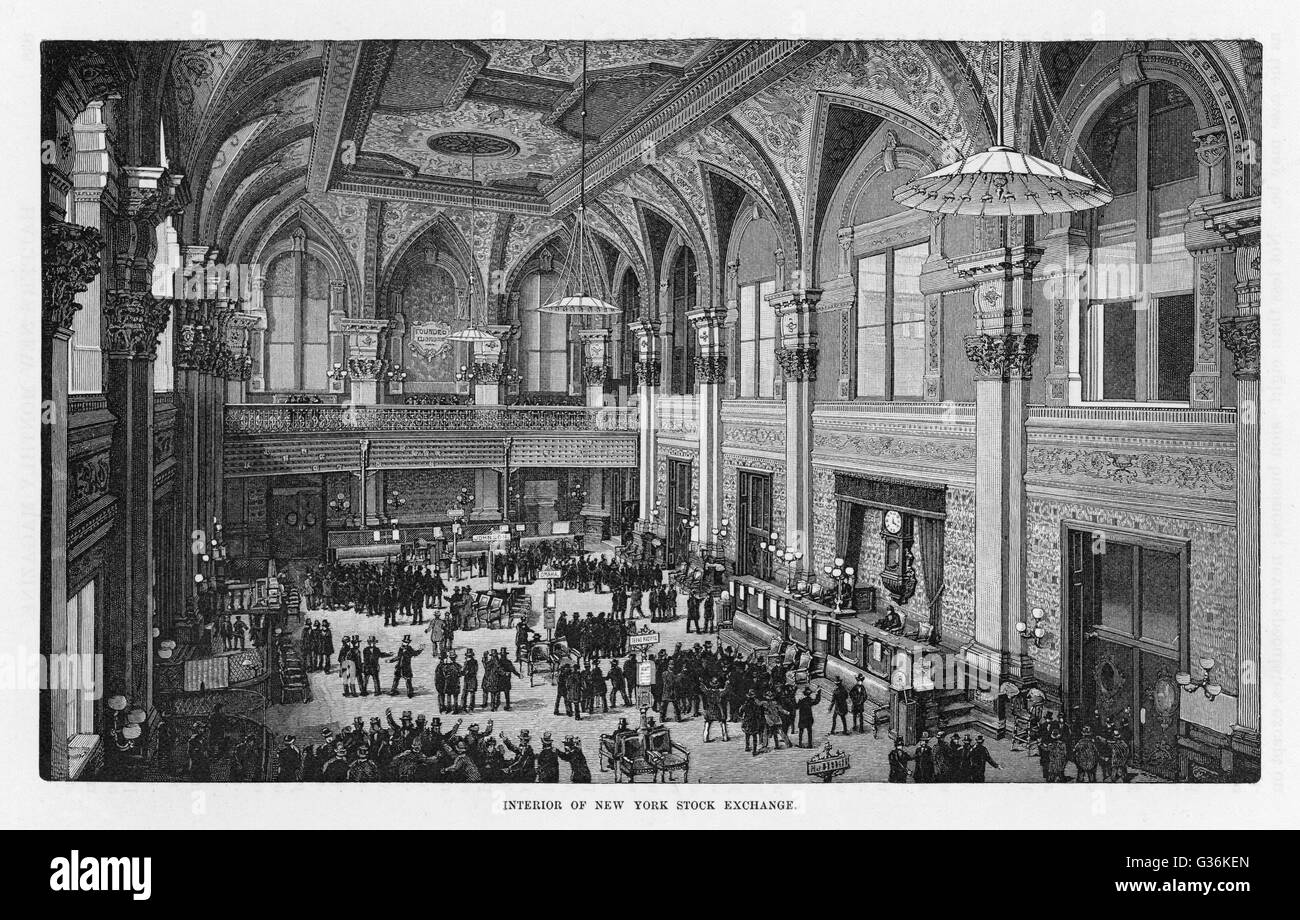 New york stock exchange interior Banque de photographies et d’images à