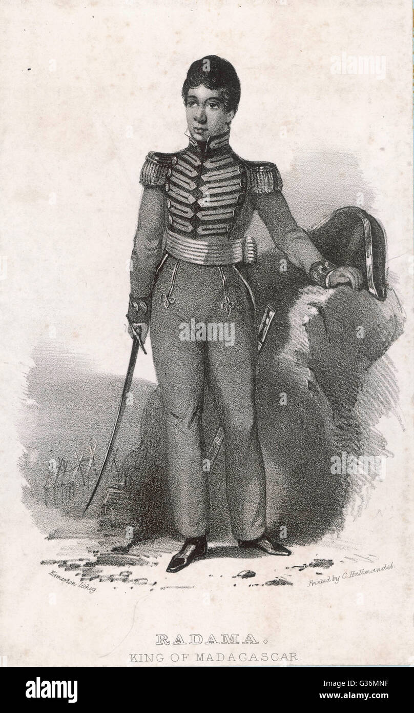 Radama I, roi de Madagascar Banque D'Images