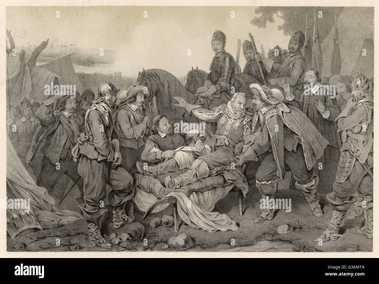 Bataille de Leck, Guerre de trente ans Banque D'Images