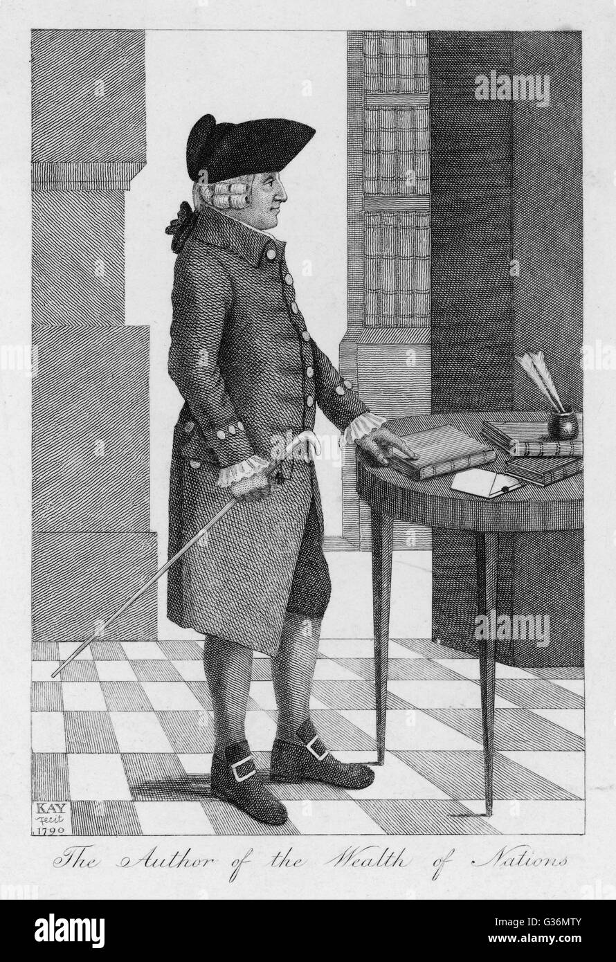 Adam Smith, économiste et philosophe Banque D'Images