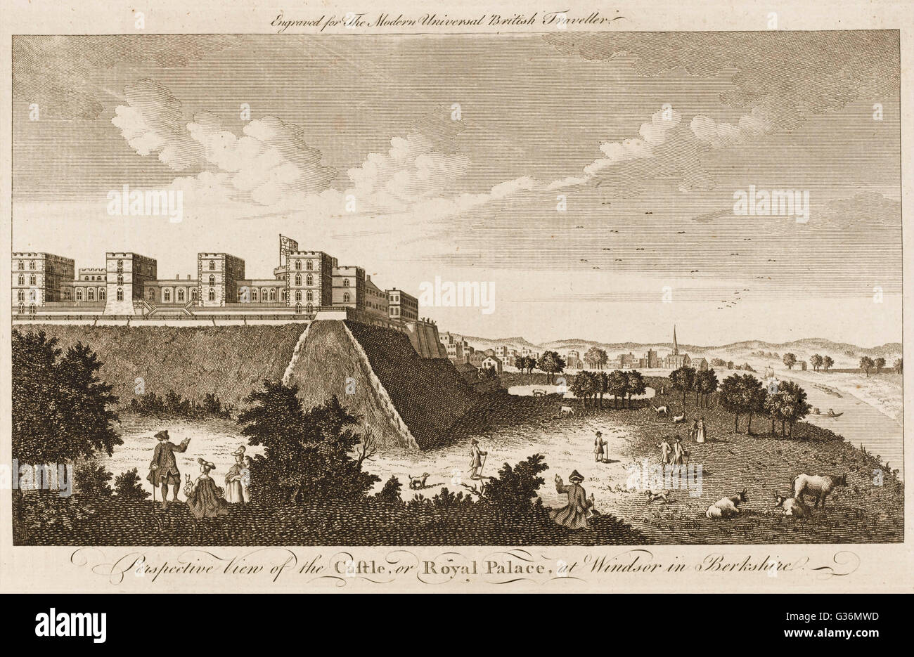 Château de Windsor, 18th siècle Banque D'Images