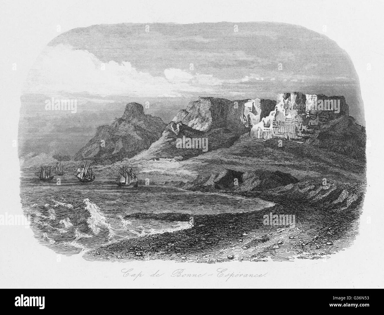Vue de la Table Mountain, Cape Town, Afrique du Sud Banque D'Images