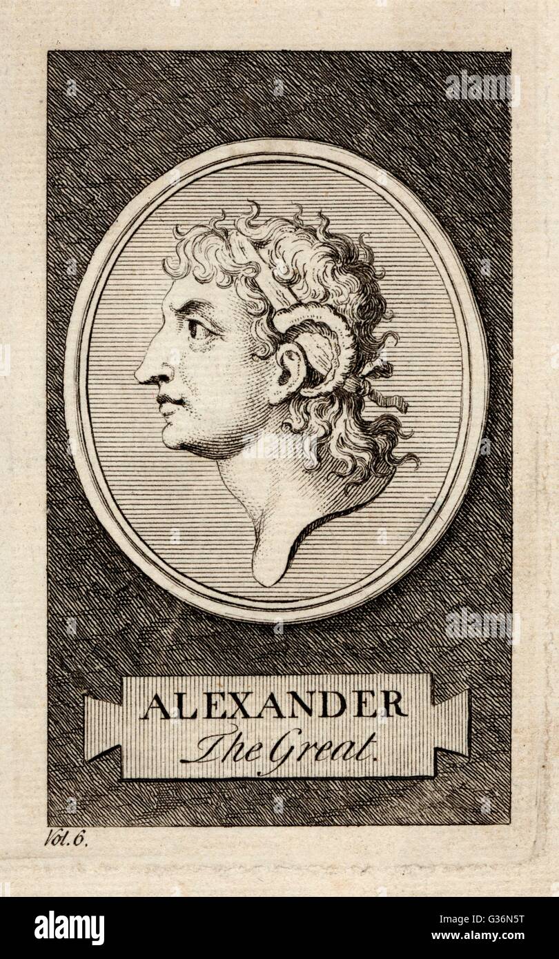 Alexandre le Grand, roi de Macédoine Photo Stock Alamy