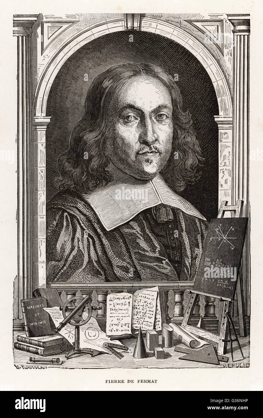 Pierre de Fermat, juriste et mathématicien français Banque D'Images