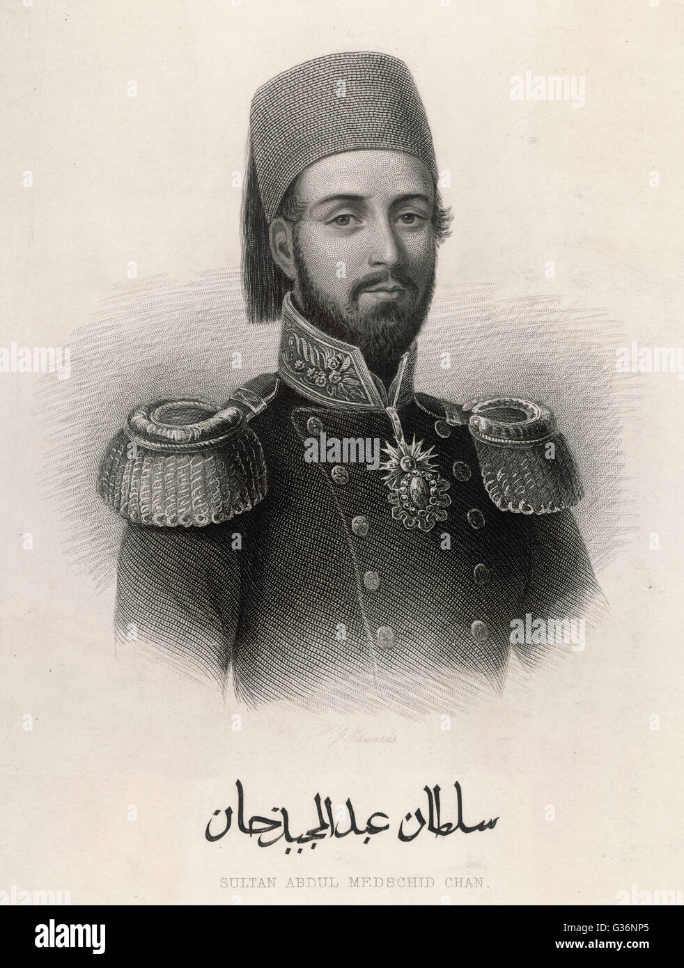 Abdul Mecid I, Sultan ottoman Banque D'Images