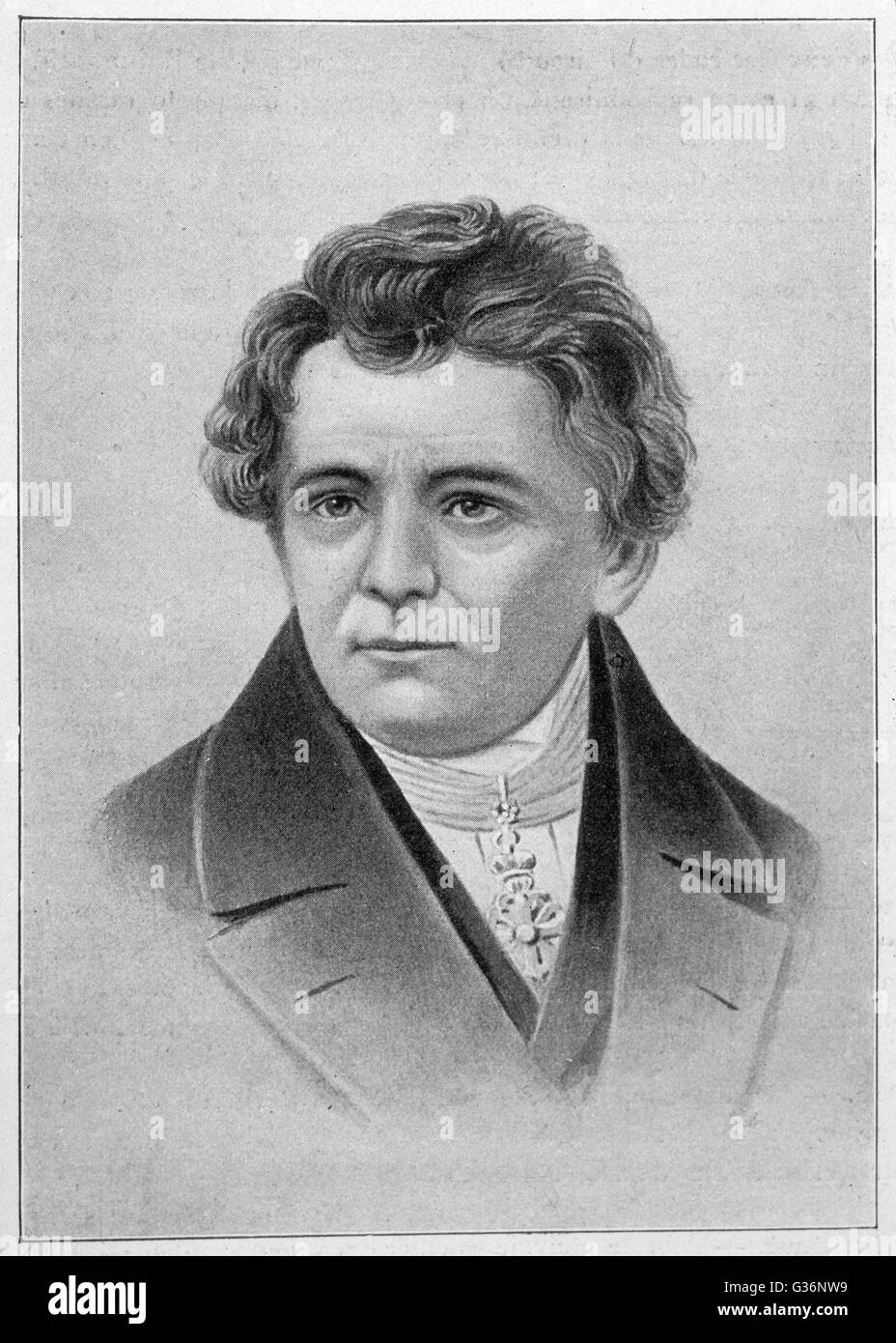 Georg Simon Ohm, physicien allemand, chercheur en électricité. Date : 1789  - 1854 Photo Stock - Alamy