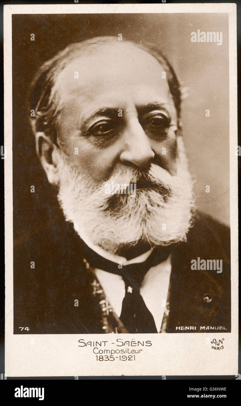 Camille Saint-Saens, musicienne et compositrice française Banque D'Images Camille Saint-Saens, musicienne et compositrice française Banque D'Images