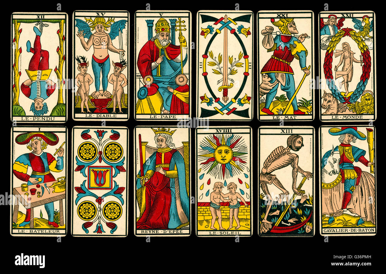 8 De Baton Tarot De Marseille Cartes de tarot de marseille Banque de photographies et d'images à haute  résolution - Alamy