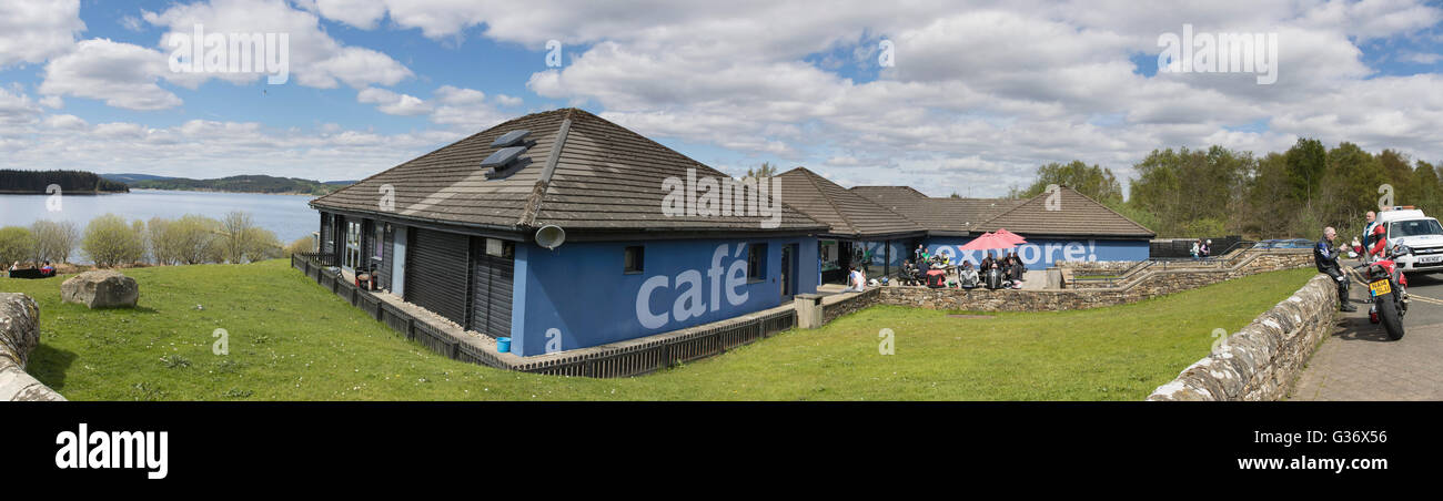 Parc de la forêt de Kielder, Northumberland, Angleterre - visiteur le cafe, Tour Knowe visitor centre Banque D'Images