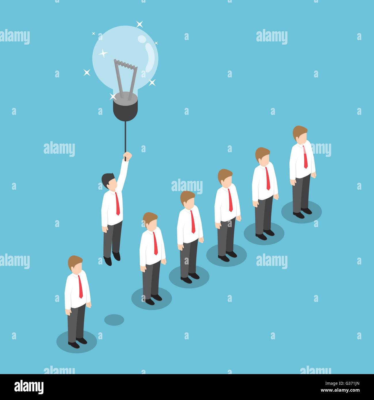 Homme d'isométrique battant de la foule par l'idée de l'ampoule, VECTOR, EPS10 Illustration de Vecteur Homme d'isométrique battant de la foule par l'idée de l'ampoule, VECTOR, EPS10 Illustration de Vecteur