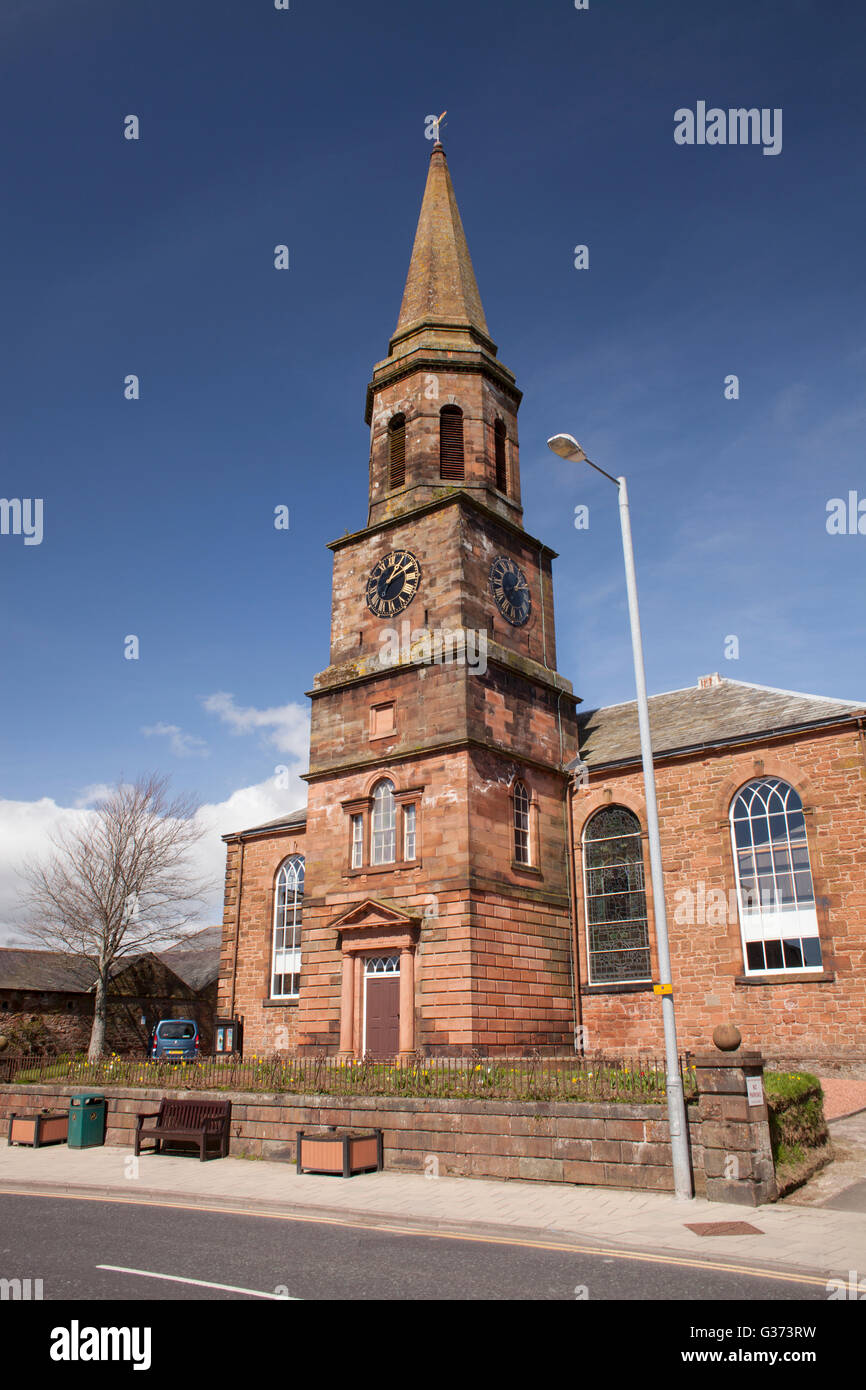 Église d'Écosse, ancienne église paroissiale, de la rue de l'Église. Annan a été conçu et construit en 1787-90 par James Beattie et John Oliver, Banque D'Images