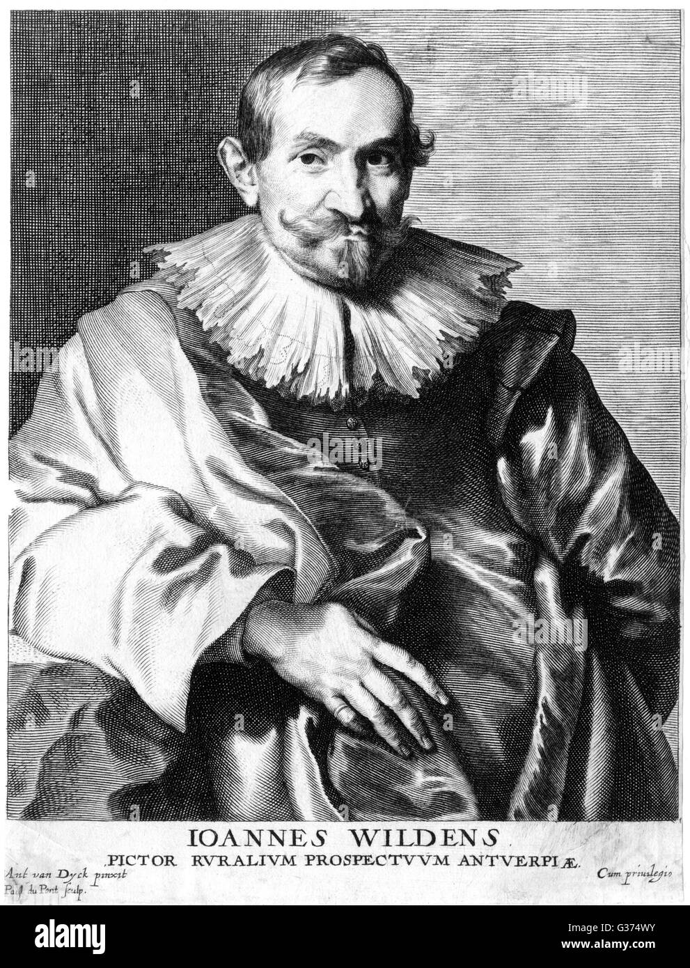 L'artiste flamand Jan WILDENS Date : 1586 - 1653 Banque D'Images