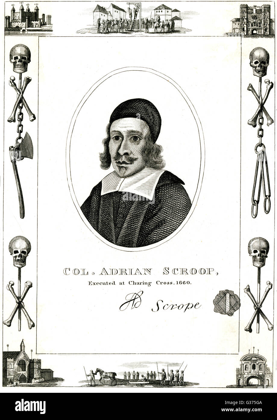 SIR ADRIAN SCROPE Banque D'Images