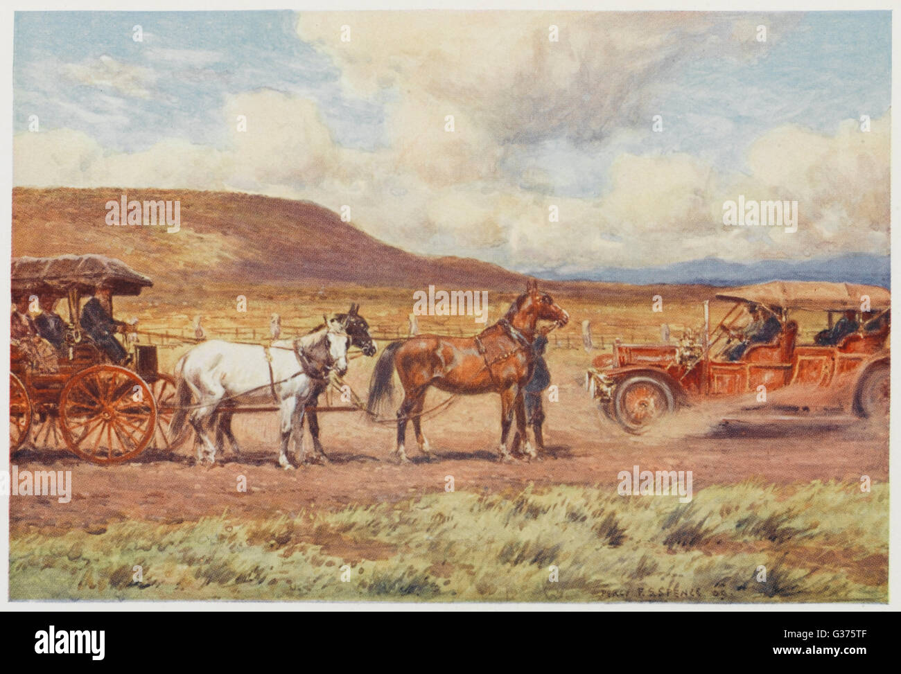 Voiture Australien 1910 Banque D'Images