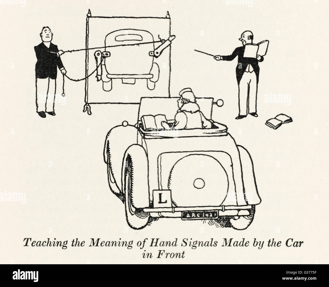 Signalisation manuelle d'enseignement - W H Robinson Banque D'Images