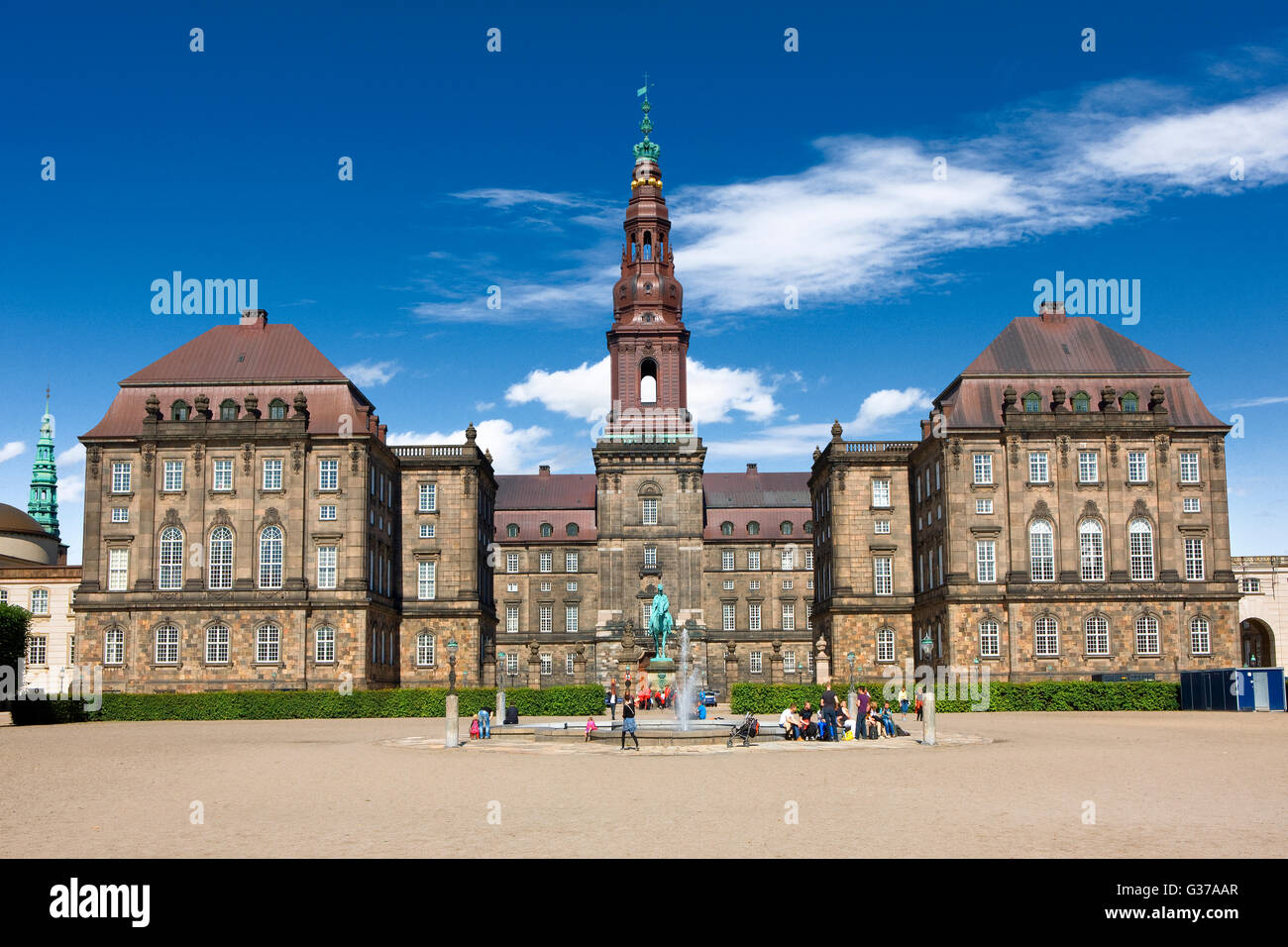 Château de Christiansborg à Copenhague Banque D'Images