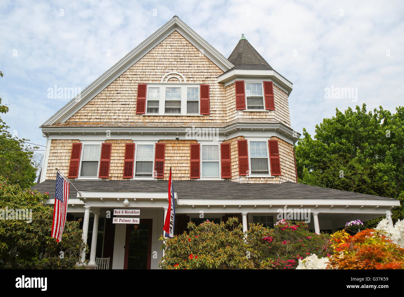 The Palmer House Inn, Falmouth, Cape Cod Banque D'Images