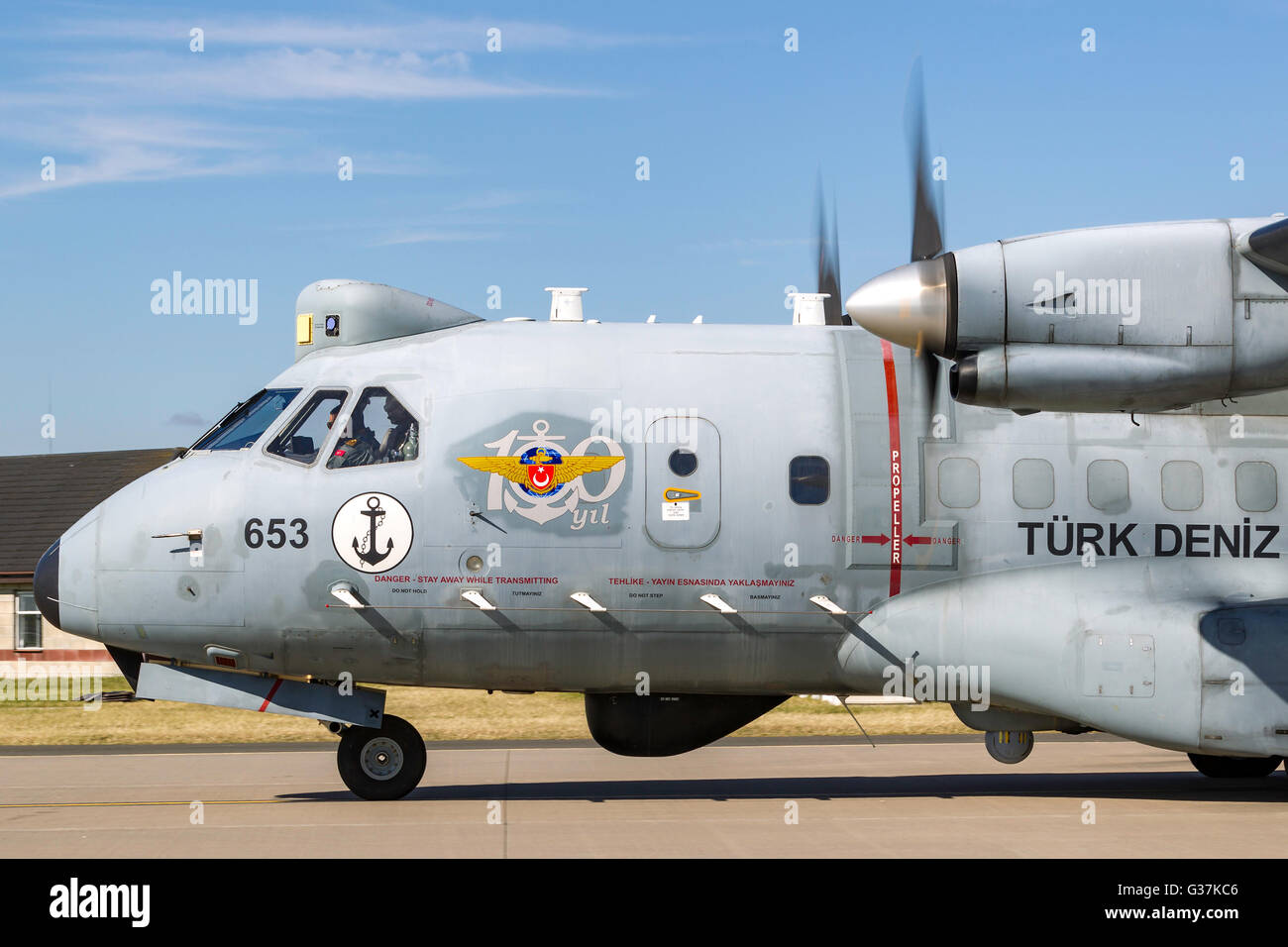 La marine turque (Türk Deniz Kuvvetleri) Airtech (CASA) CN-235-100MPA Aéronefs de patrouille maritime. Banque D'Images