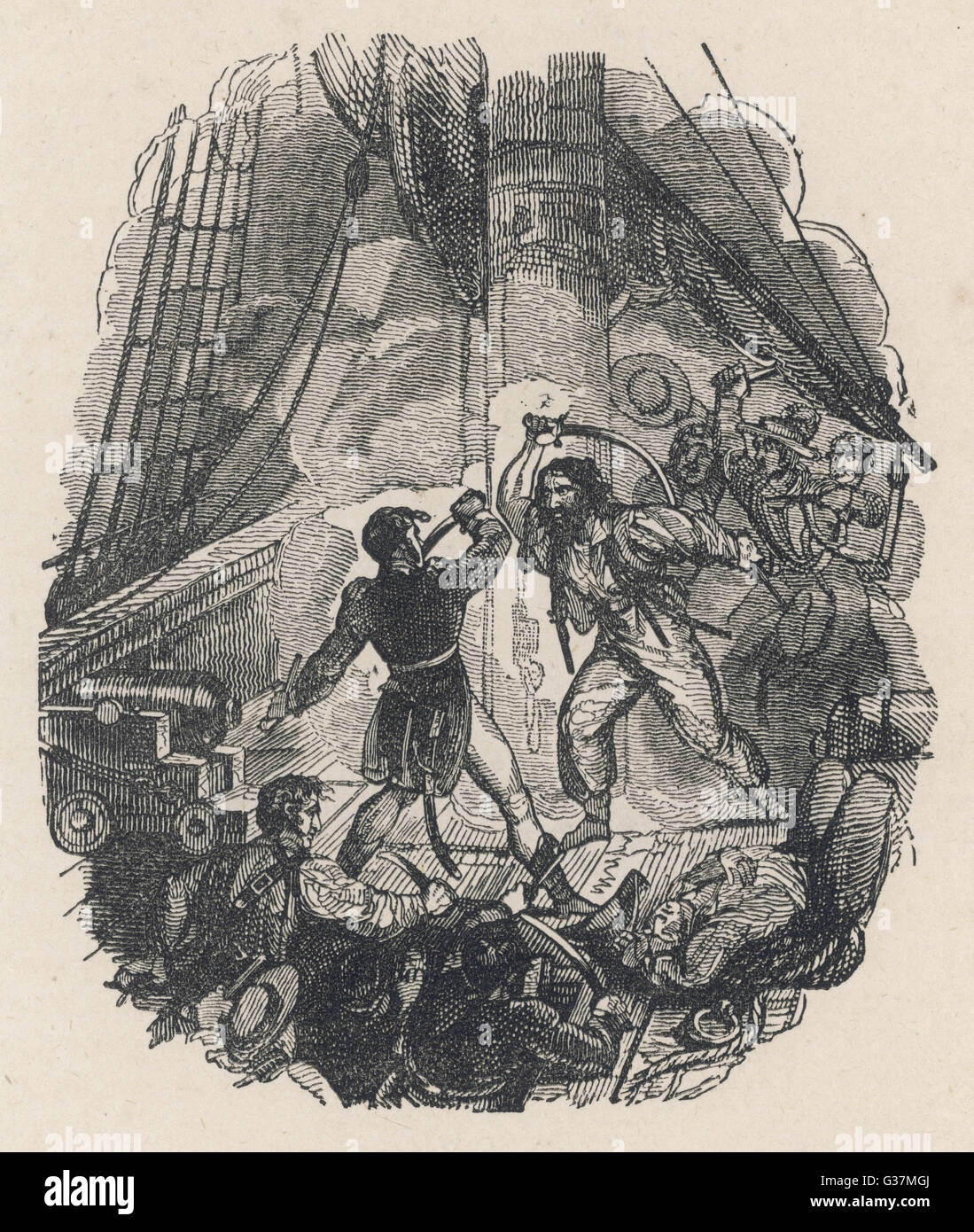 Blackbeard the pirate Banque D'Images