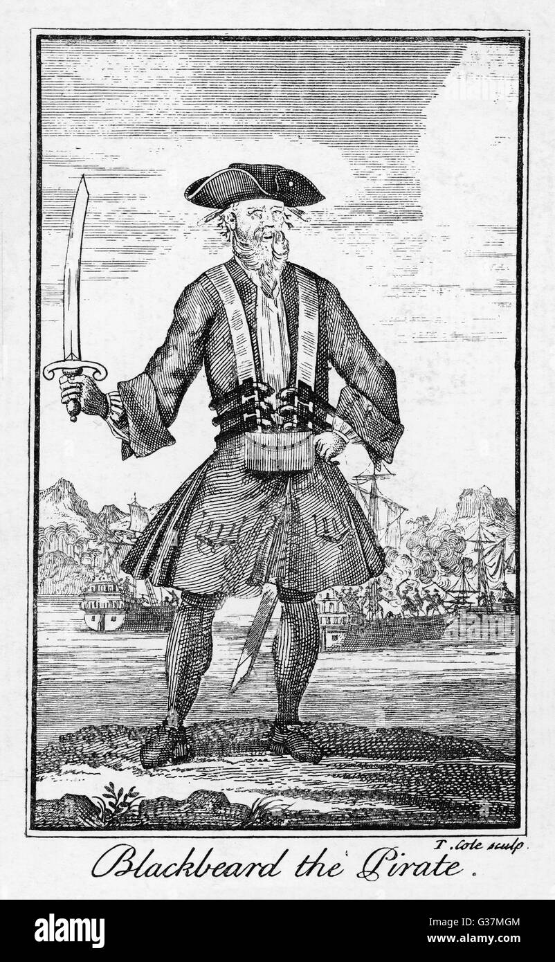 Blackbeard the pirate Banque D'Images