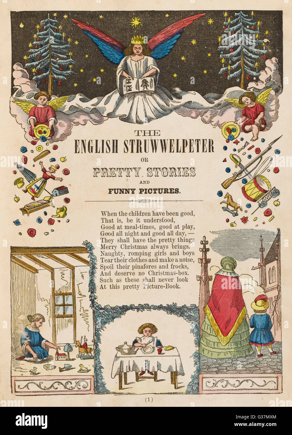 Le Struwwwelpeter anglais, par Heinrich Hoffman Banque D'Images