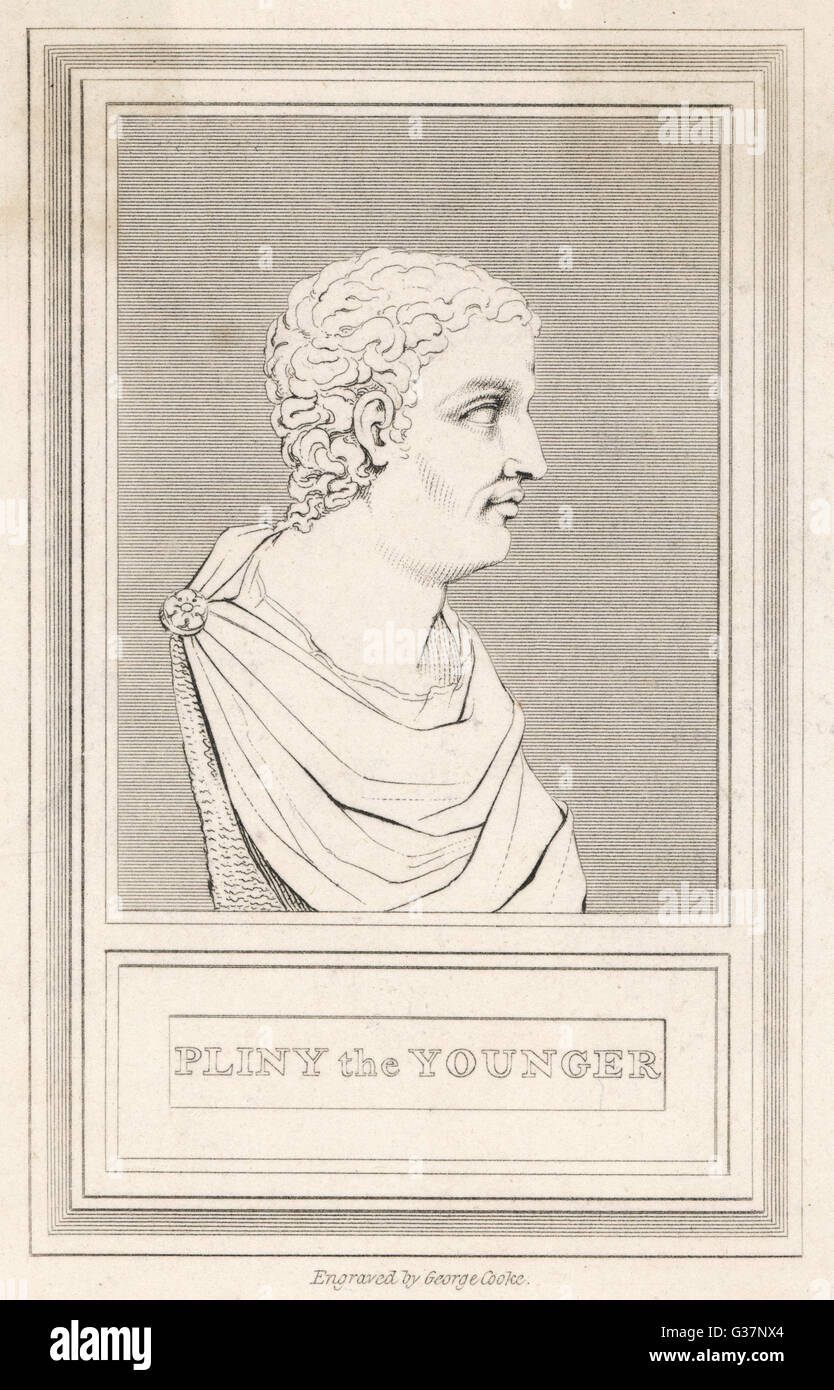 Gaius Plinius Secundus et homme d'état Romain scholar Banque D'Images