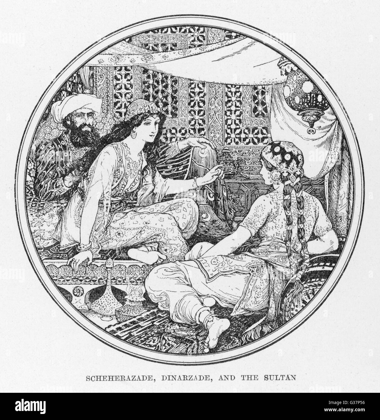 Personnages Arabian Nights Banque D'Images