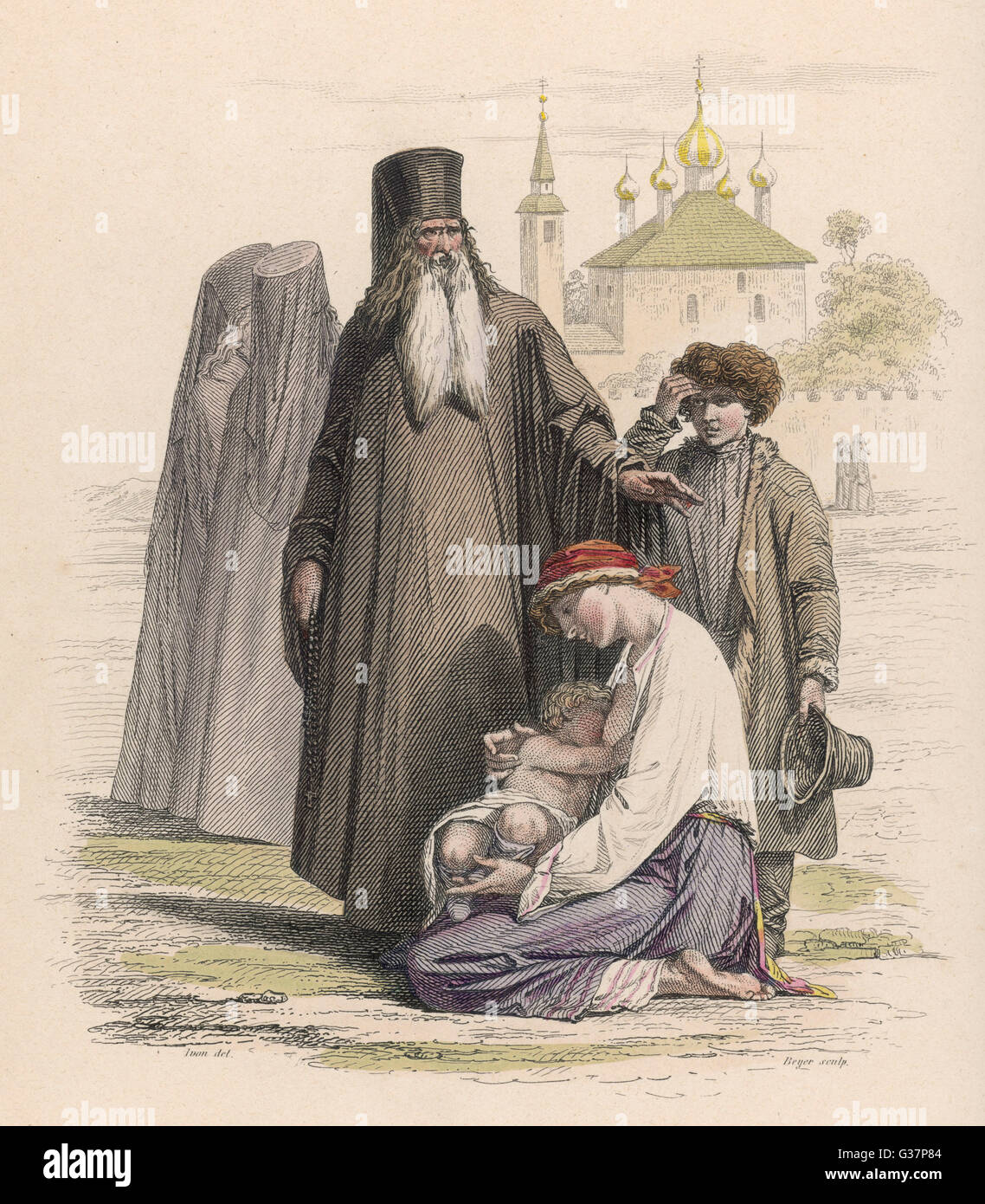 Prêtre orthodoxe russe Banque D'Images