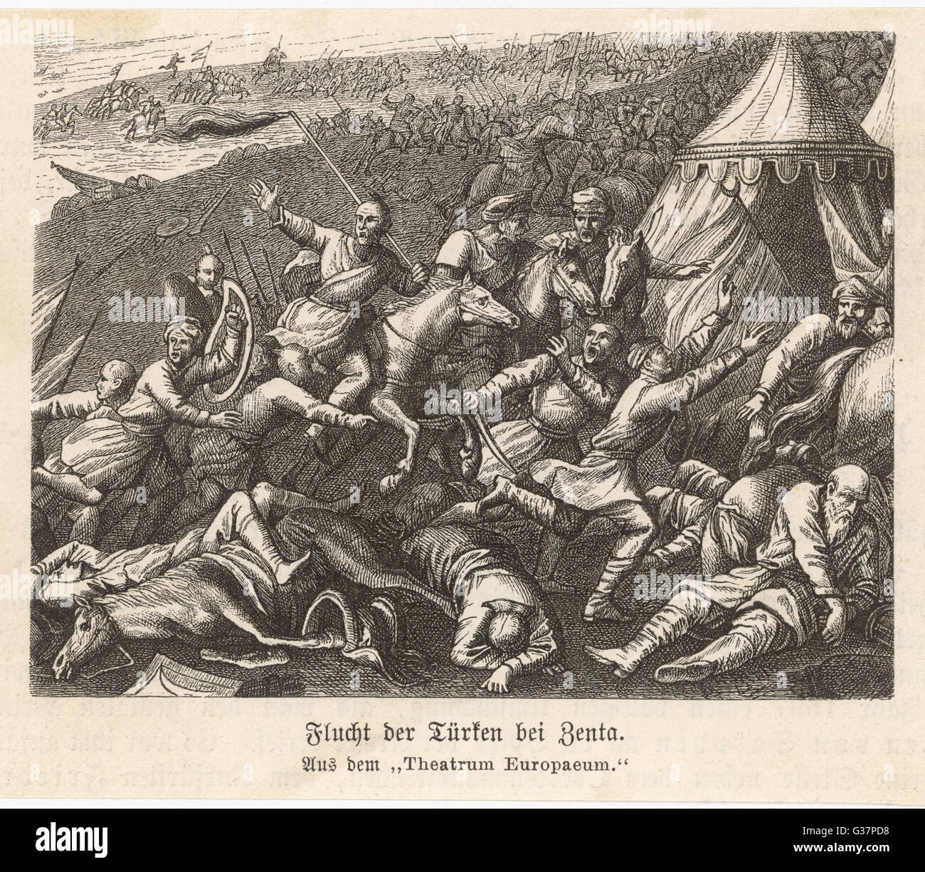 GUERRES OTTOMANES/ZENTA Banque D'Images