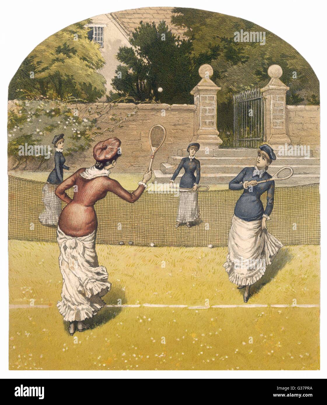 Tennis - femmes doubles Banque D'Images