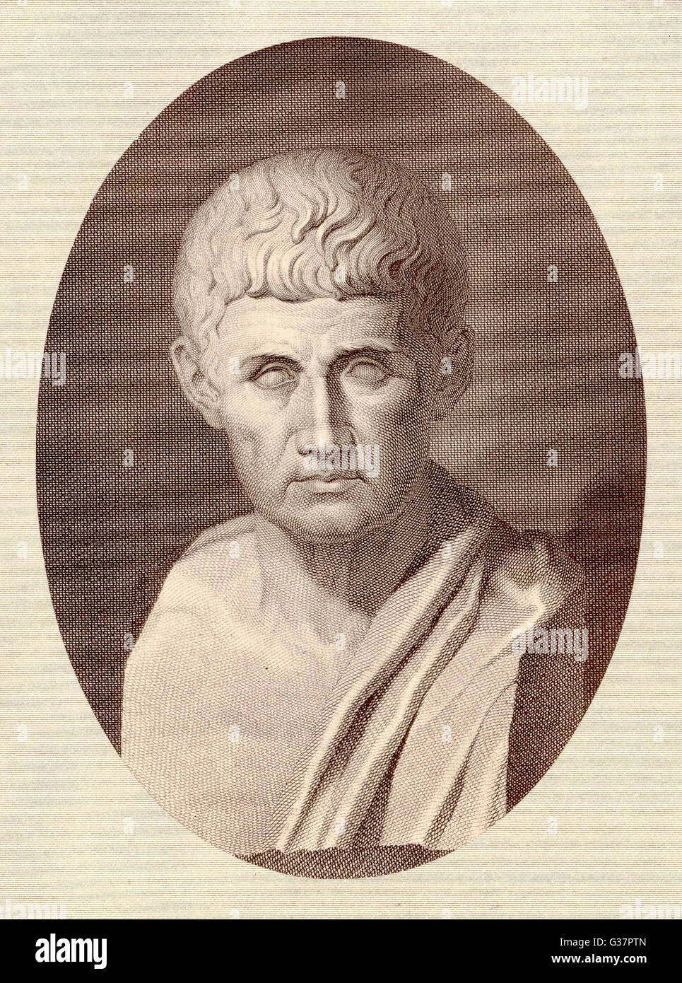 Le philosophe grec Aristote Date : 384 - 322 av. Banque D'Images