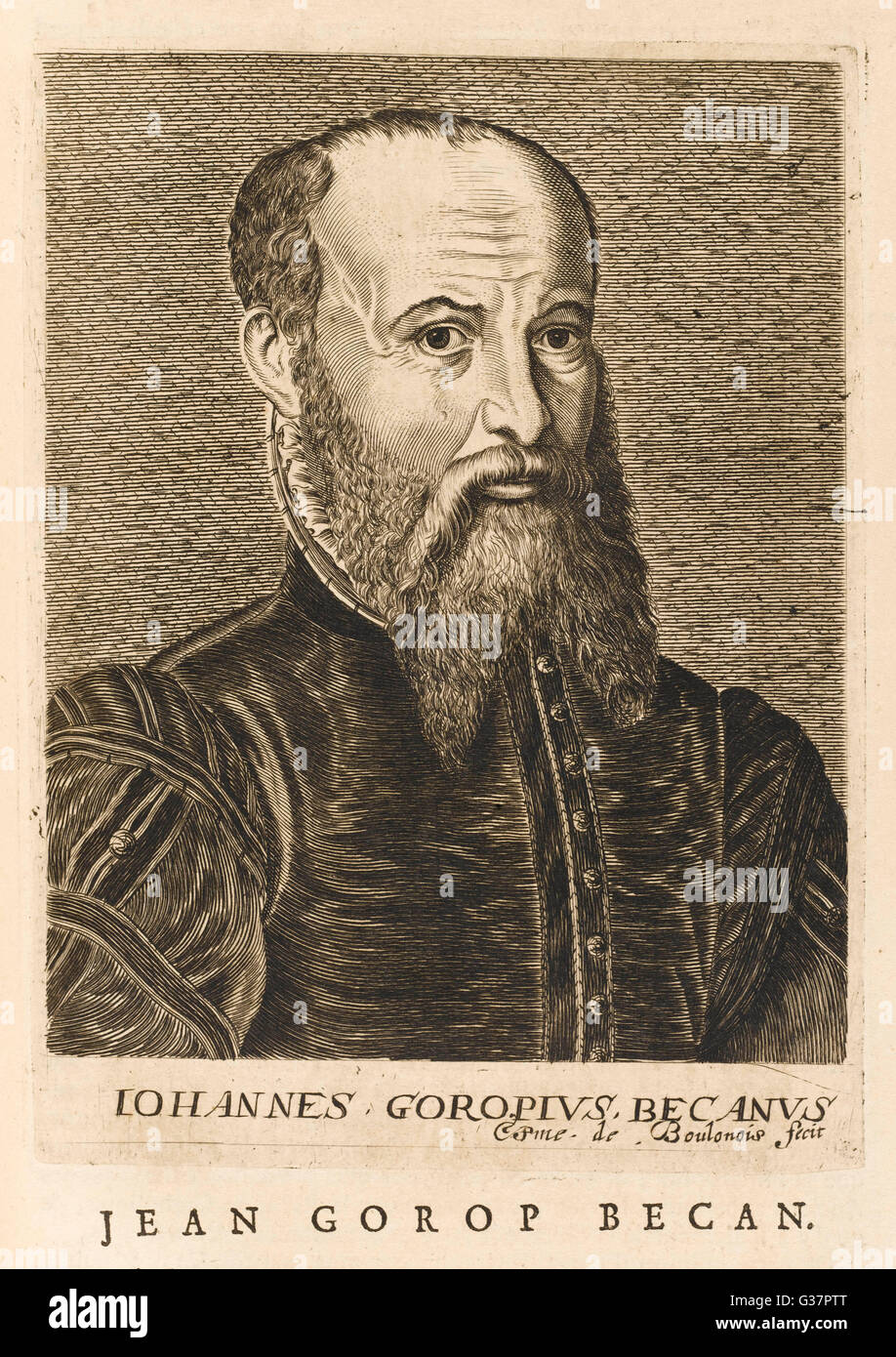 JAN BECAN médecin Hollandais Date : 1518 - 1572 Banque D'Images