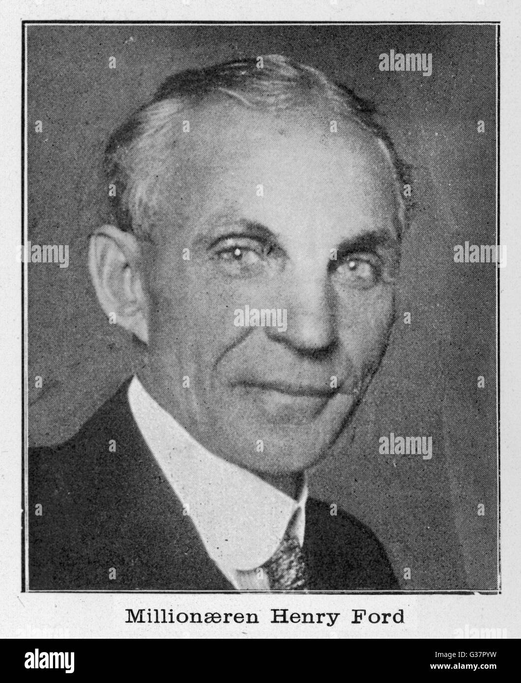 - HENRY FORD, constructeur automobile américain. Date : 1863 - 1947 Banque D'Images