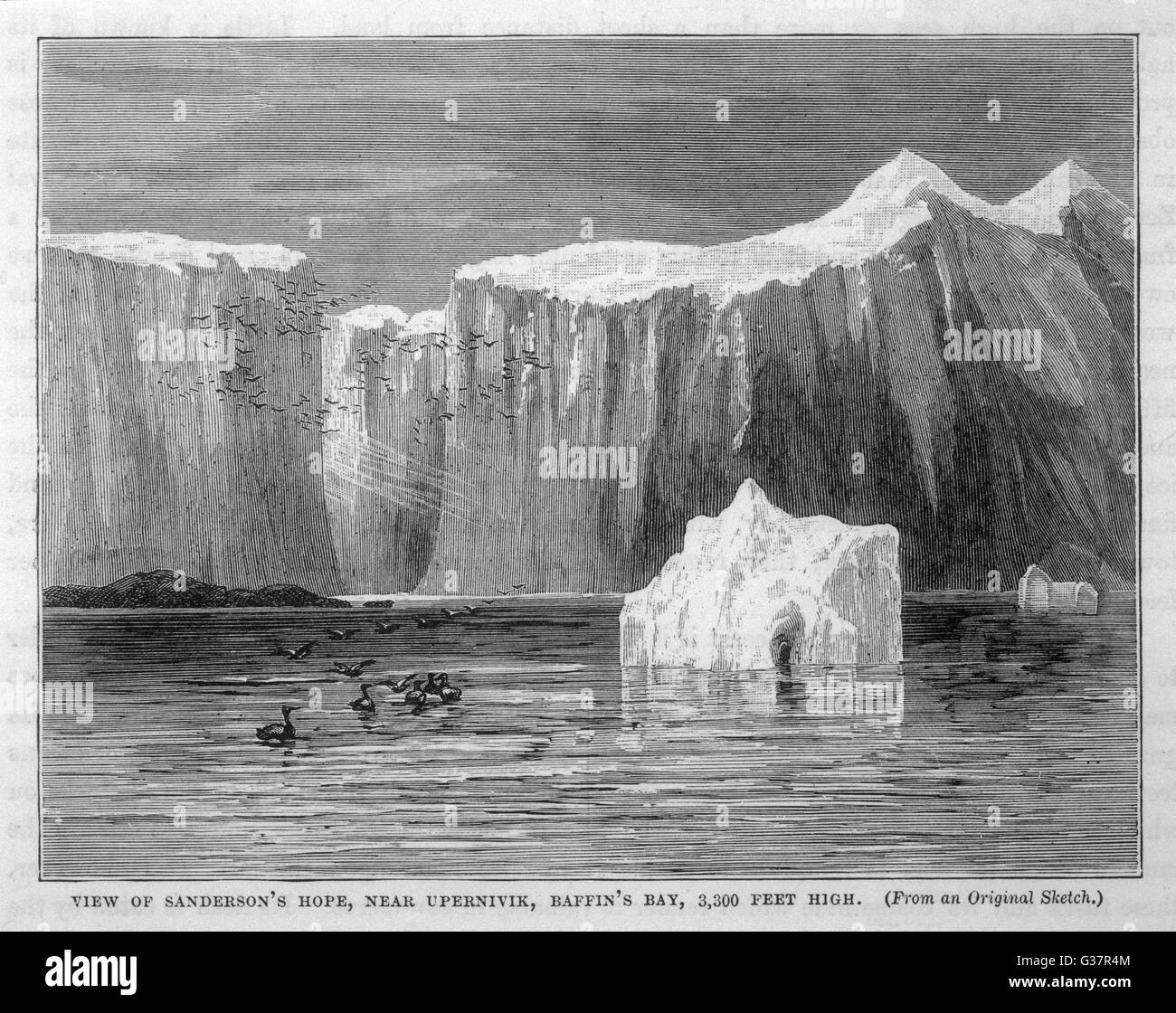 GROENLAND/BAIE DE BAFFIN Banque D'Images