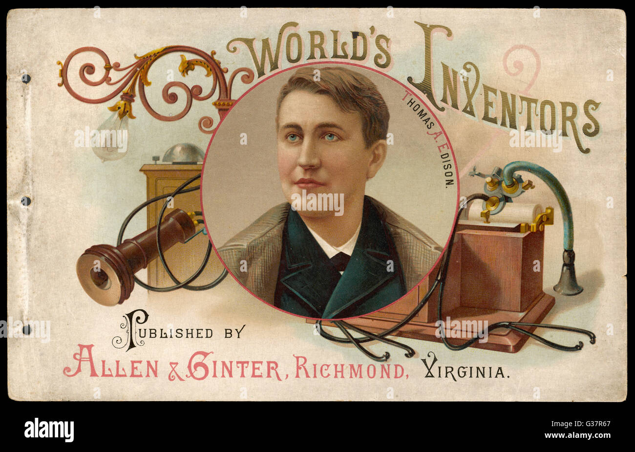 THOMAS ALVA EDISON Banque D'Images