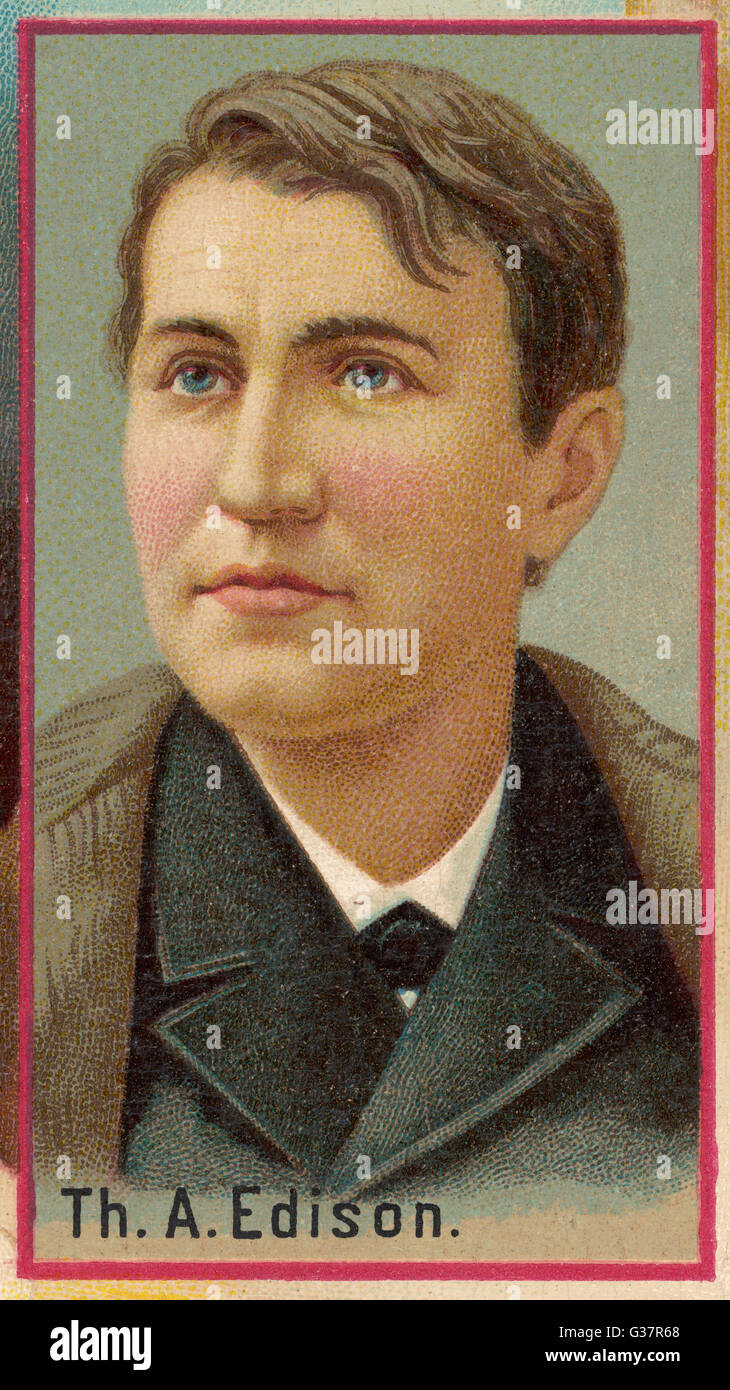 THOMAS ALVA EDISON Banque D'Images