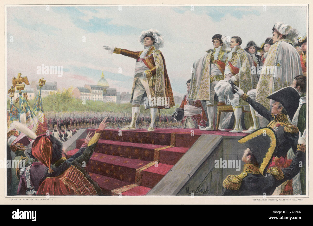 Le retour de Napoléon de l'île d'Elbe à Lyon il étapes 'Le domaine de