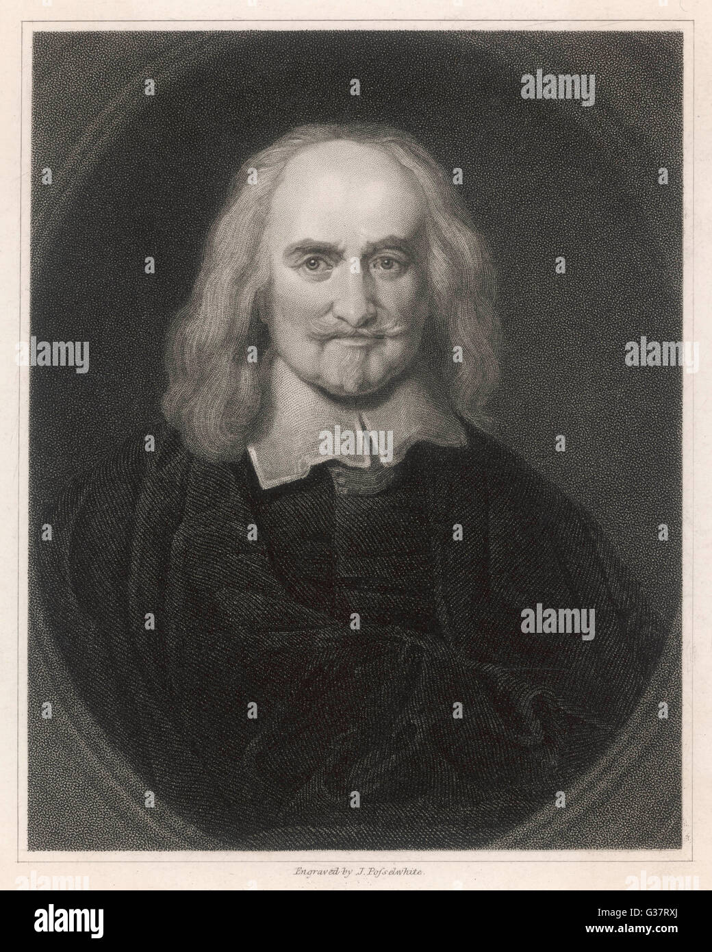 Le philosophe Thomas Hobbes Date : 1588 - 1679 Banque D'Images