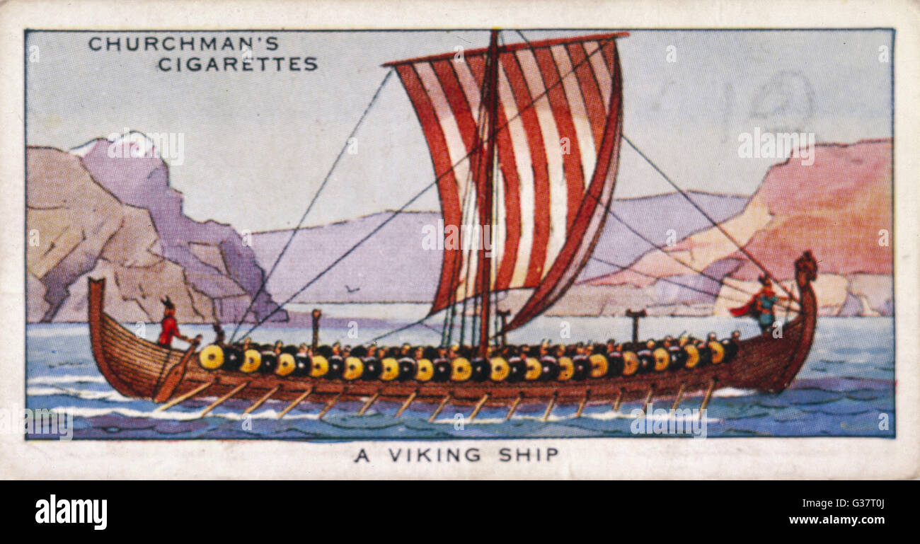 Viking Ships 9th - 10th siècle Banque D'Images