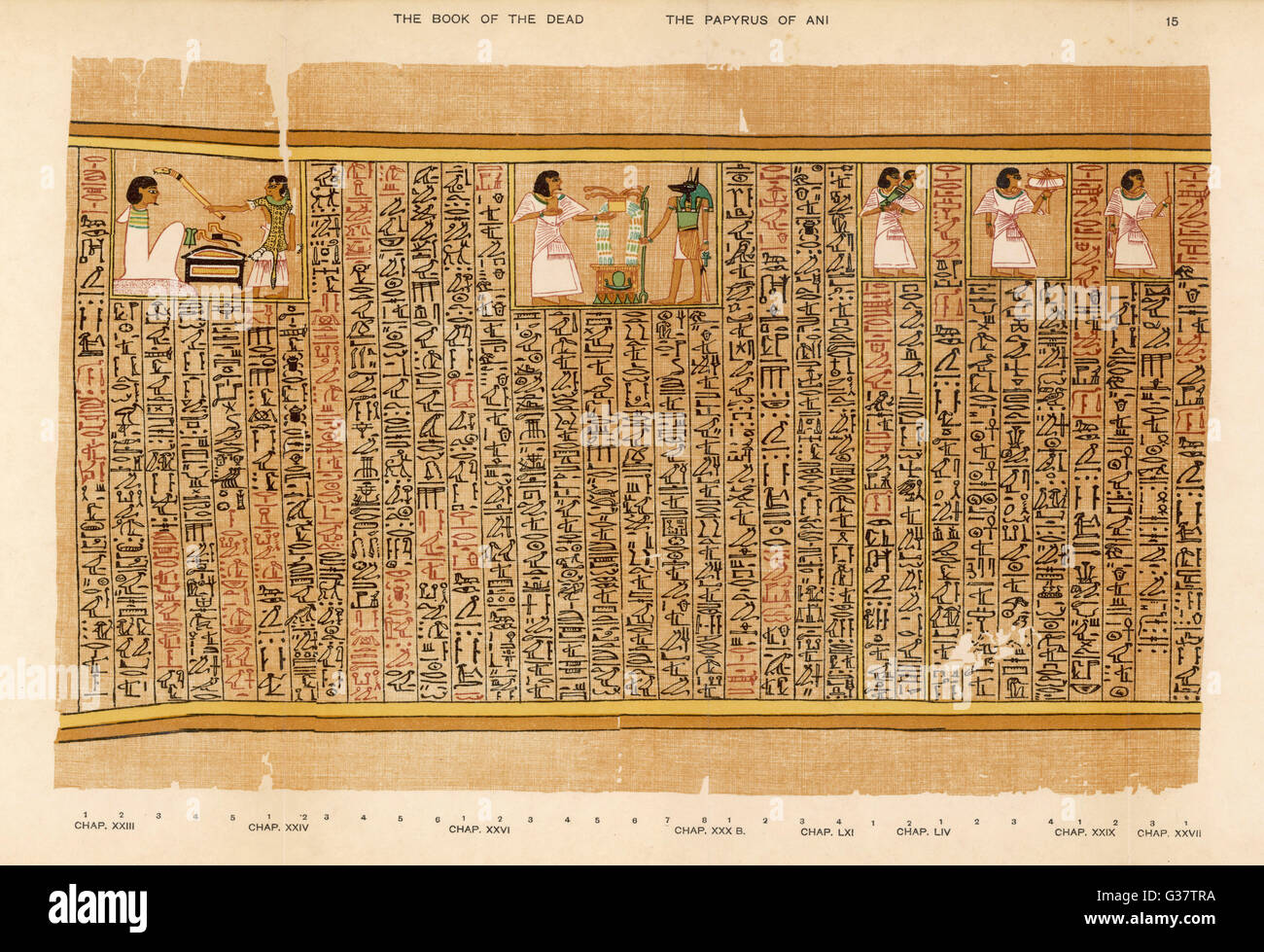 Livre des morts - Égypte ancienne Banque D'Images