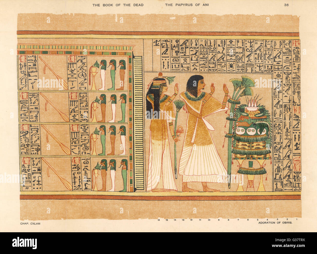 Livre des morts - Égypte ancienne Banque D'Images