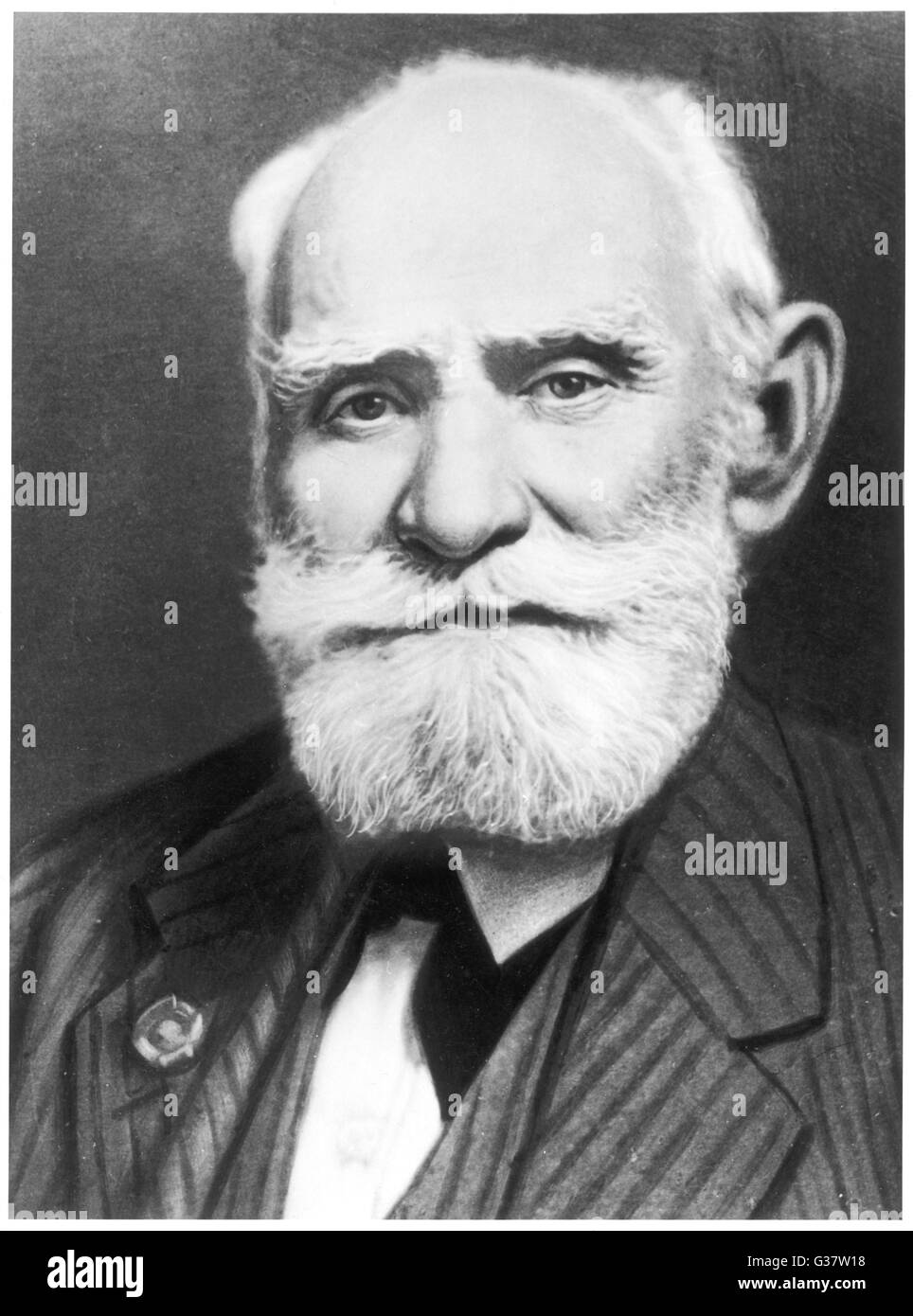 Physiologiste russe Ivan Petrovich Pavlov Date : 1849 - 1936 Banque D'Images