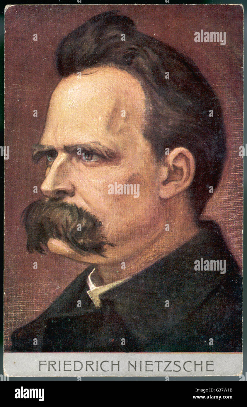 FRIEDRICH Wilhelm Nietzsche, philosophe et poète allemand Date : 1844 - 1900 Banque D'Images