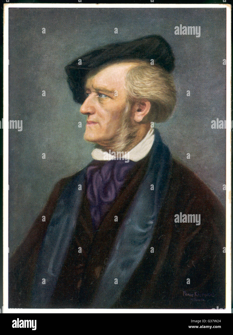 WILHELM RICHARD WAGNER, compositeur allemand Date : 1813-1883 Banque D'Images